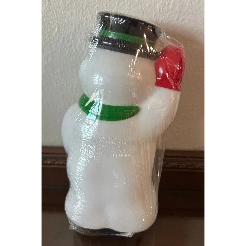 NOS Vtg General Foam Plastics Snowman Blow Mold 9'' Light Topper Christmas Decor